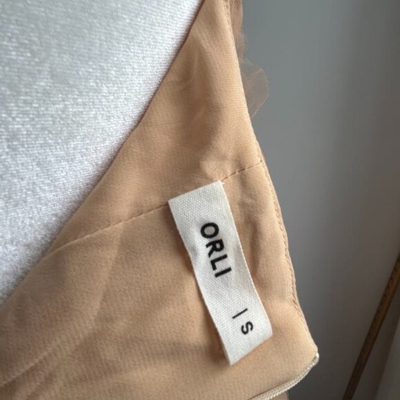 Orli Blush Tulle Dress – Long Midi with Delicate Straps, Size S - Picture 6 of 6